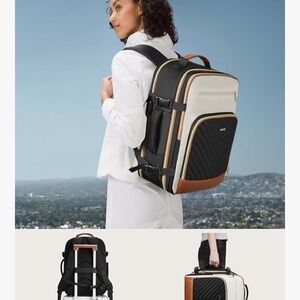 Stylish Black and Cream Backpack